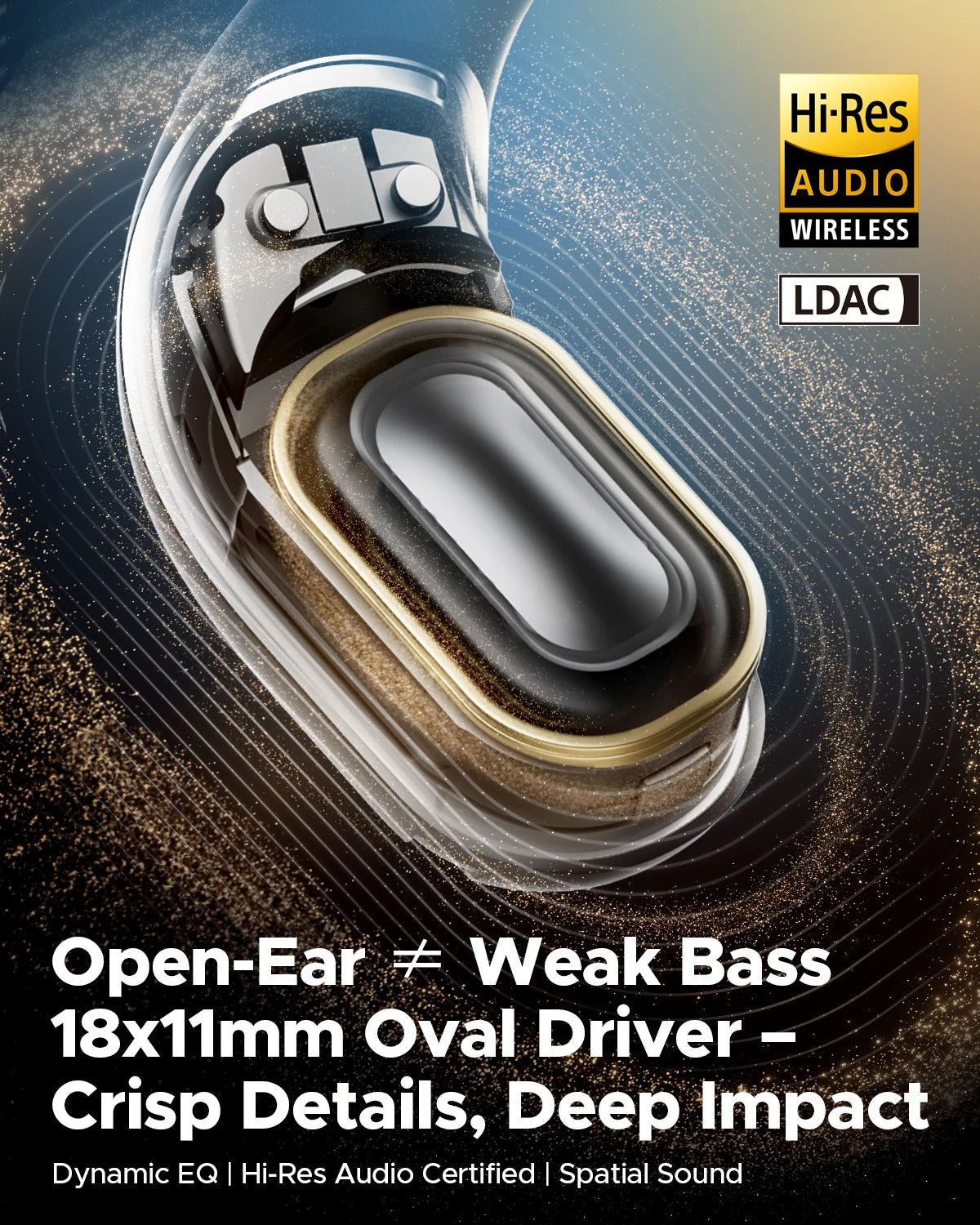 SoundPEATS Chasers Open-Ear Bluetooth 5.4 Earphones