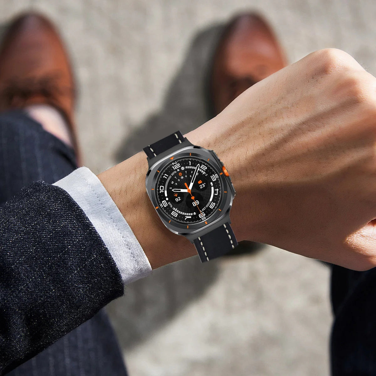 High-Quality Leather Strap for Samsung Galaxy Watch Ultra