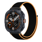 Breathable Nylon Weave Watchband with Hook-and-Loop Closure for Samsung Galaxy Watch Ultra 2