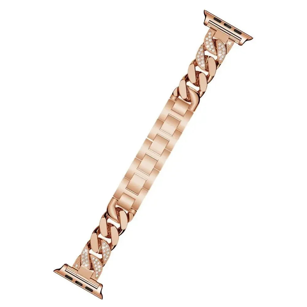 Luxury Cuban Link Jewelry Bracelet for Apple Watch