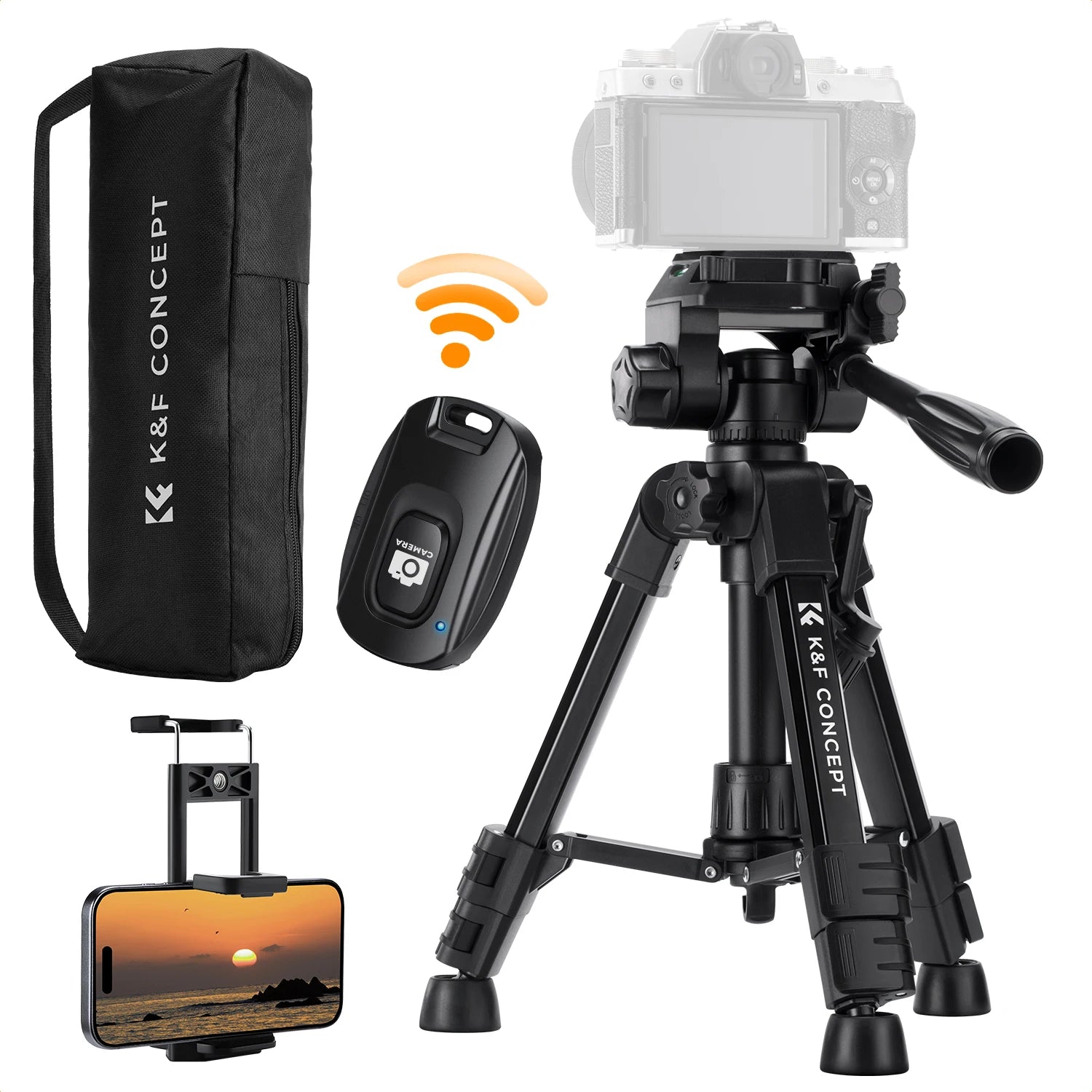 K&F Concept Compact Desk Tripod with Remote