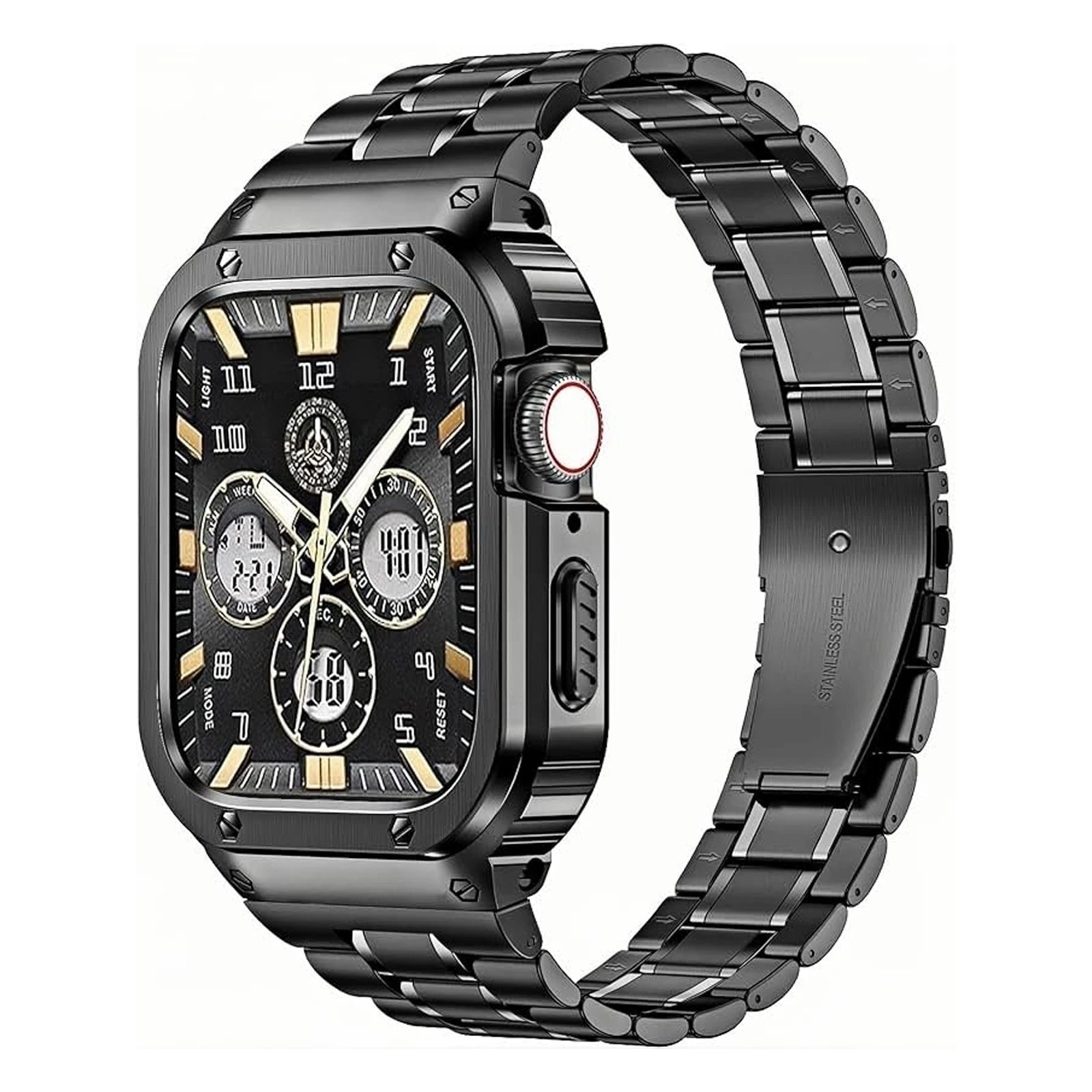 Apple Watch Series 10 Stainless Steel Strap and Case Set