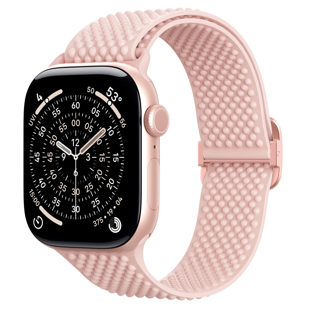 Elastic Silicone Band with Slide Buckle for Apple Watch