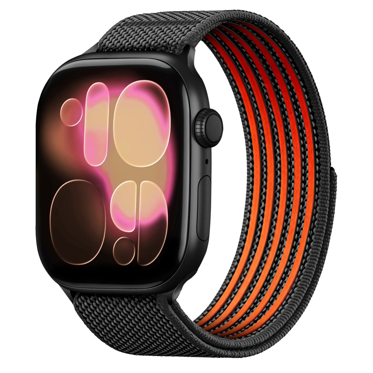 Breathable Nylon Sport Loop Band with Hook-and-Loop Closure for Apple Watch