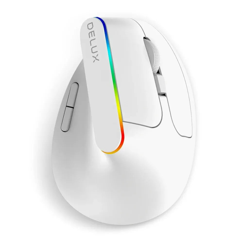 Delux M618C Wireless Ergonomic Vertical Gaming Mouse