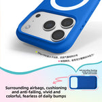 Shockproof Liquid Silicone MagSafe Case with Heart-Shaped Lanyard for iPhone 17 Series