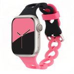 Breathable Perforated Silicone Band with Pin Buckle for Apple Watch