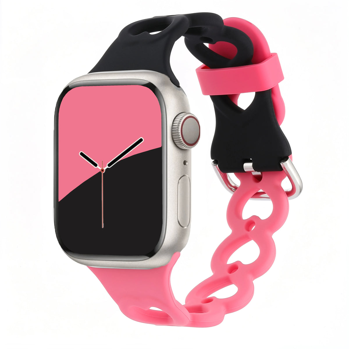 Breathable Perforated Silicone Band with Pin Buckle for Apple Watch