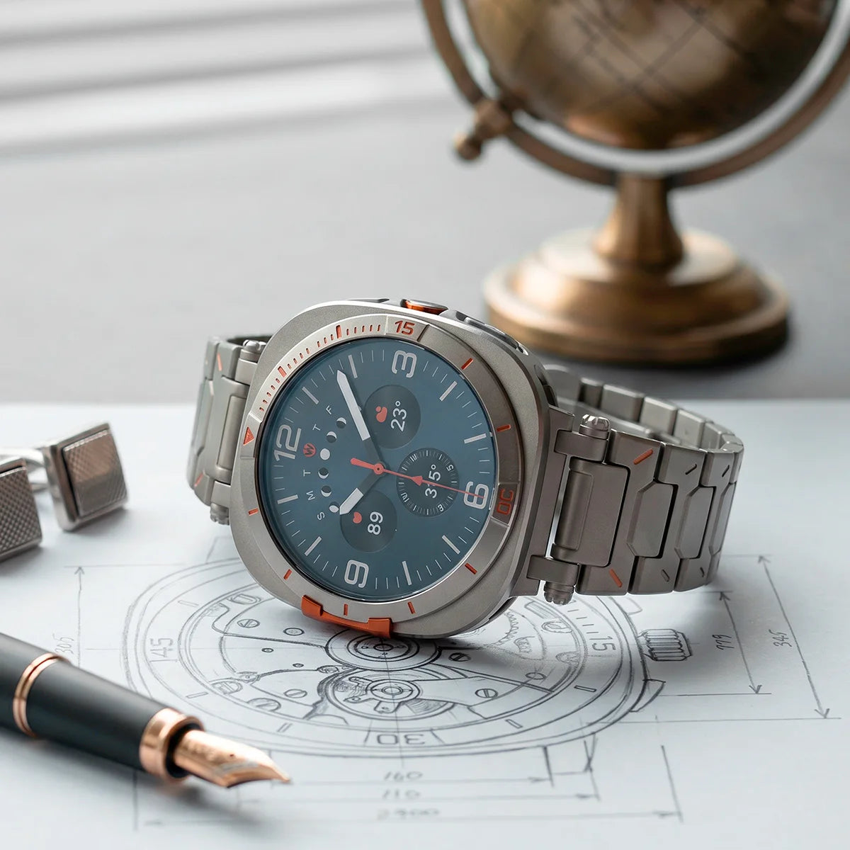 Reinforced Bumper Case with Raised Protective Bezel for Samsung Galaxy Watch Ultra (2025)