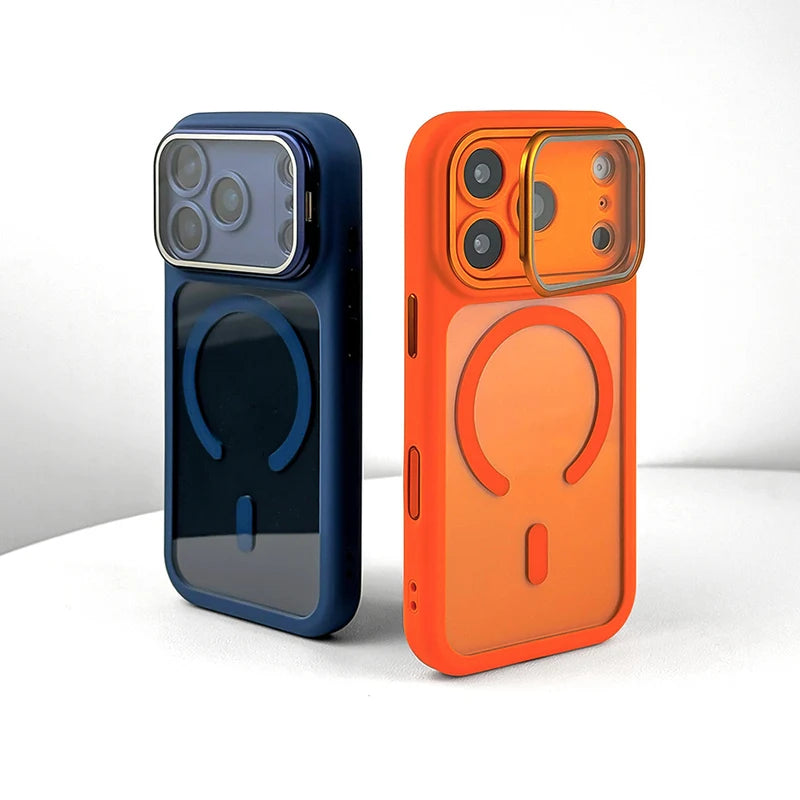 Translucent Acrylic MagSafe Case with Alloy Lens Bracket for iPhone 17 Pro & iPhone 17 Pro Max
