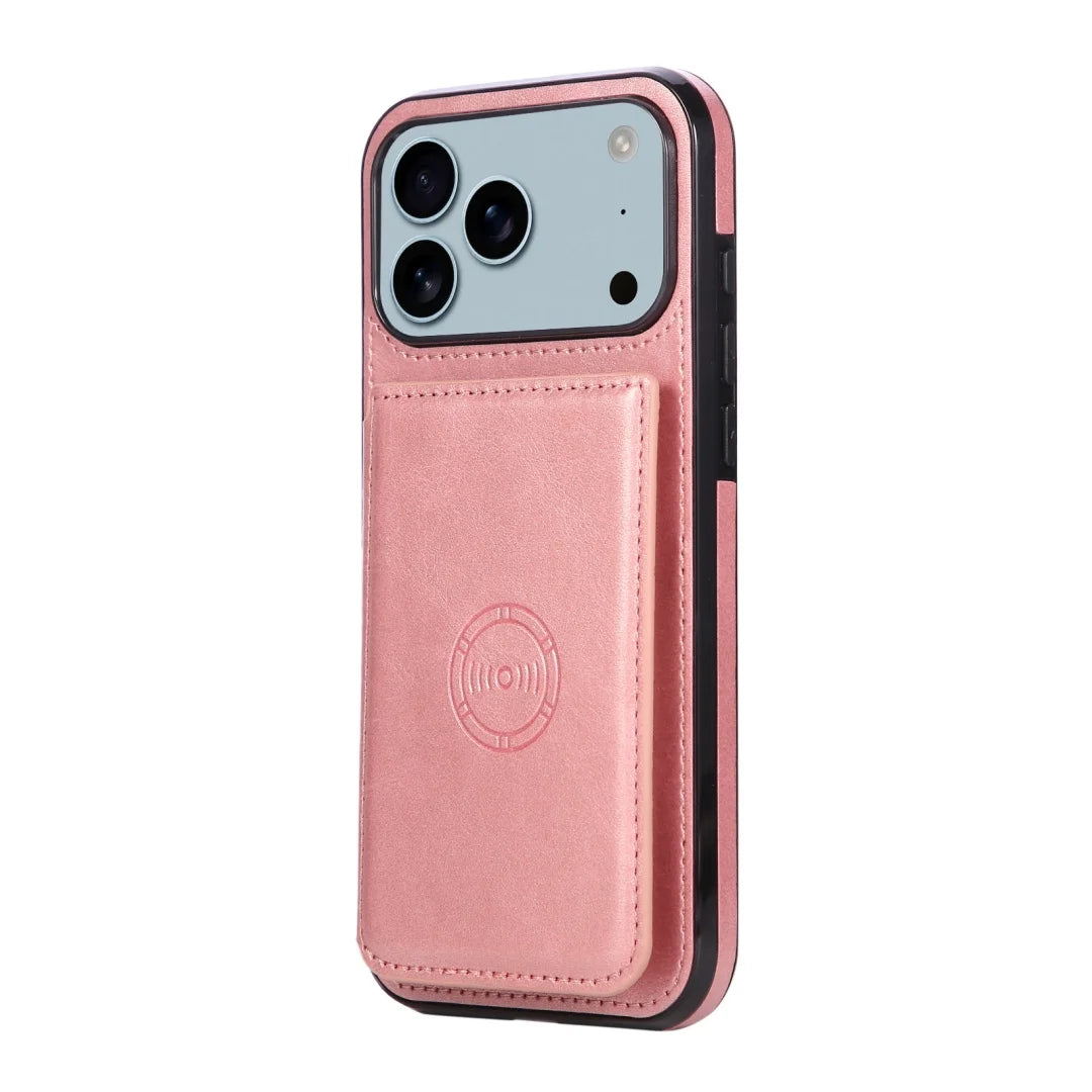 RFID Blocking Magnetic Leather Wallet Phone Case for iPhone 17 Series