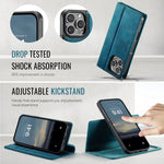 Slim MagSafe Leather Card Wallet Case for iPhone 16 Series