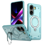 Shockproof Magnetic Hard PC + Soft TPU Case with Ring Stand for Xiaomi Redmi Turbo 4
