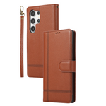 Crossbody Mirror Card Slot Wallet Leather Case for Samsung Galaxy S24 Series