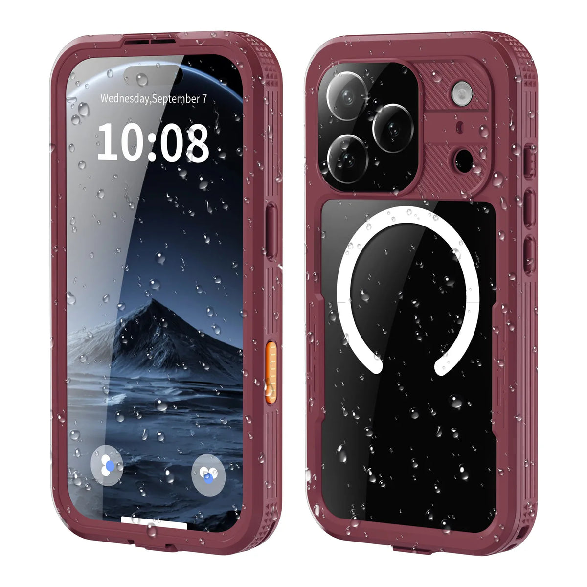 IP68 Waterproof Shock-Proof MagSafe Case with Raised Camera Ring for iPhone 17 Series
