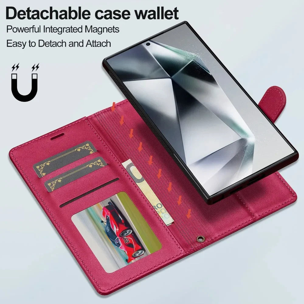 Multi-Functional Detachable Wallet Case for Samsung Galaxy S25 Series