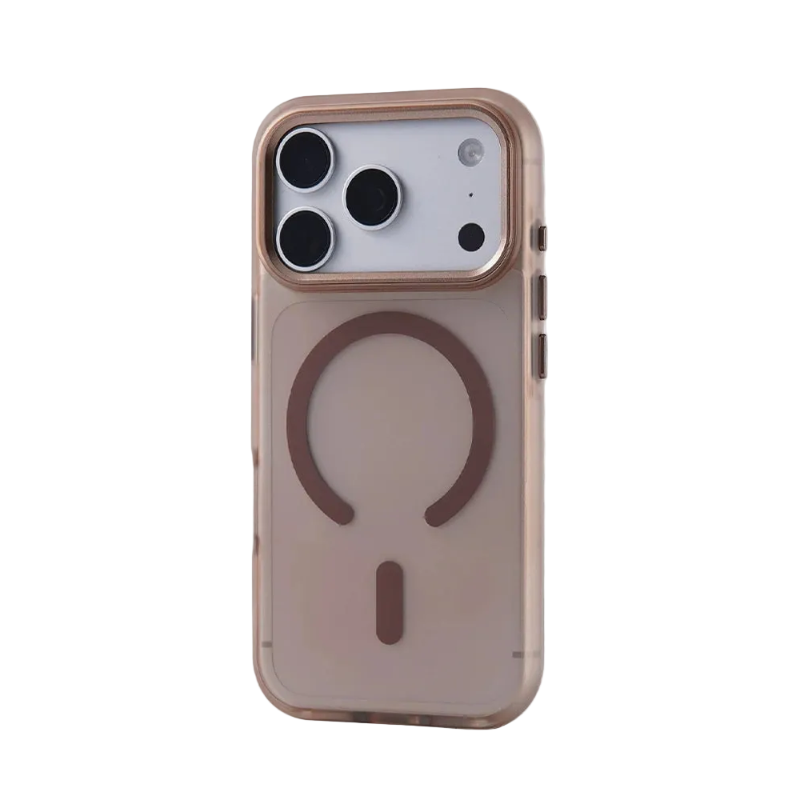 Shockproof Matte Translucent MagSafe Case with Metal Lens Protection for iPhone 17 Series