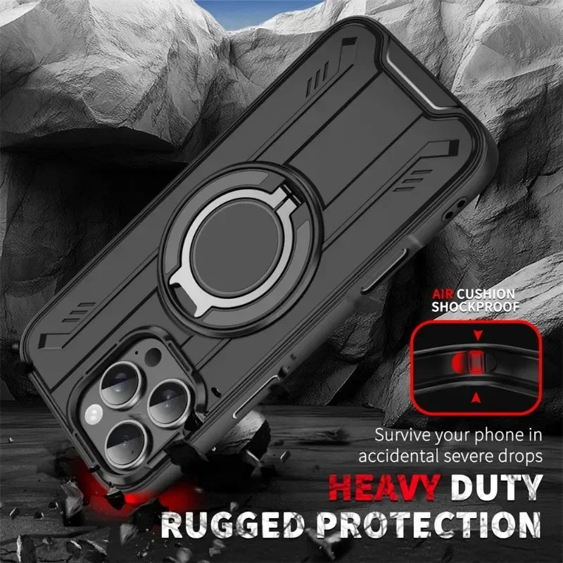 Heavy-Duty Armor MagSafe Phone Case for iPhone 16 Series