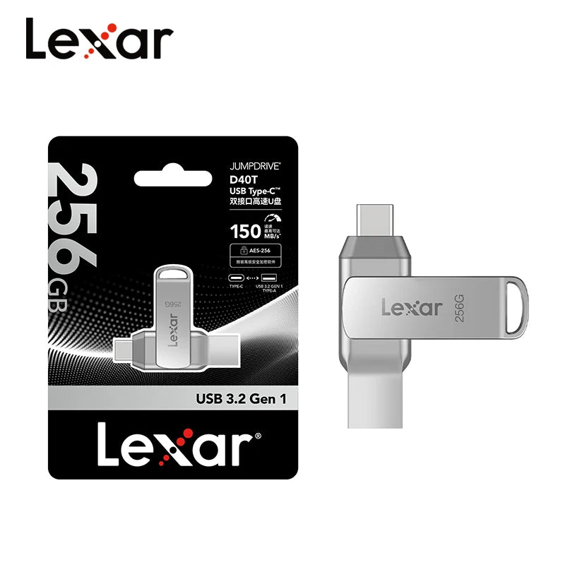 Lexar JumpDrive D40T Dual USB Type-A Type-C Drive