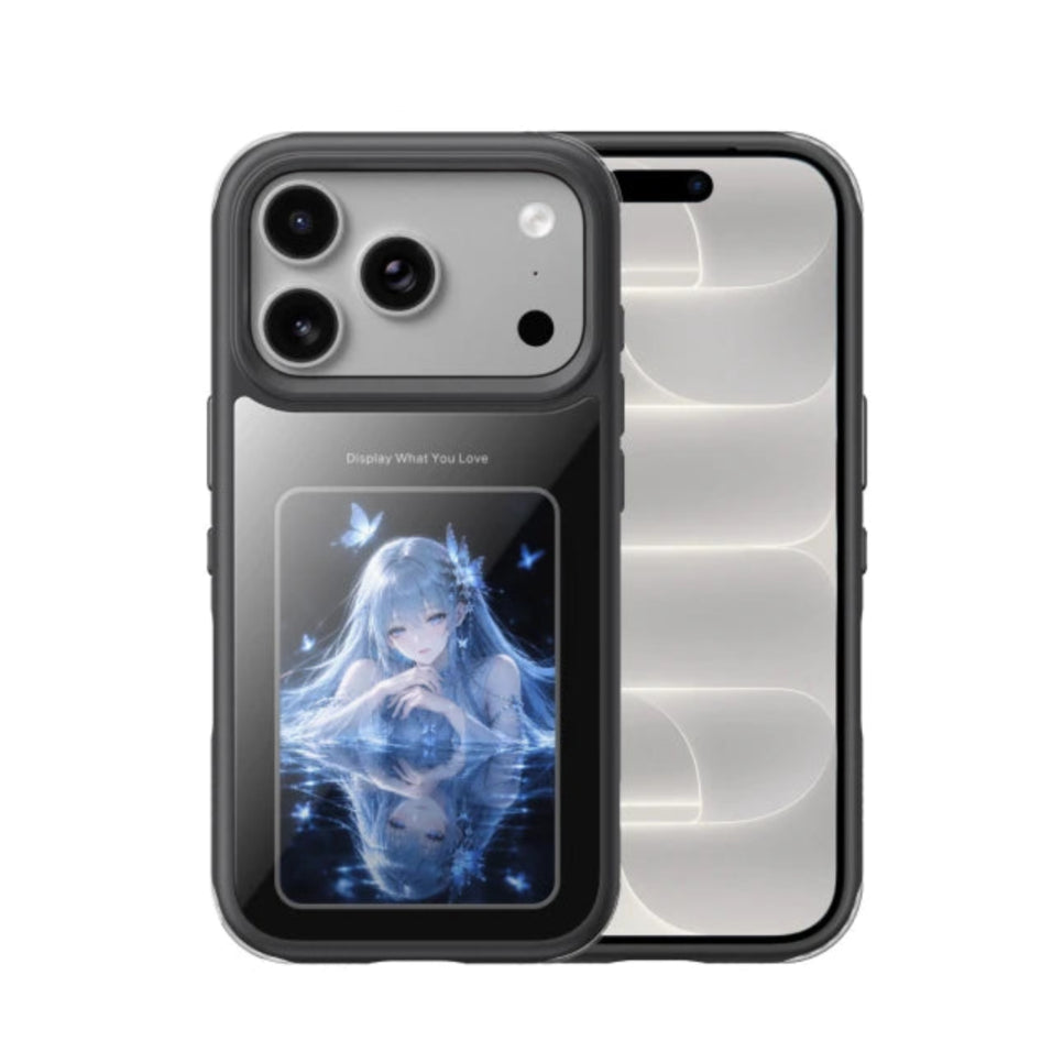 E-Ink Display Case with Airbag Corner Protection for iPhone 18 Series