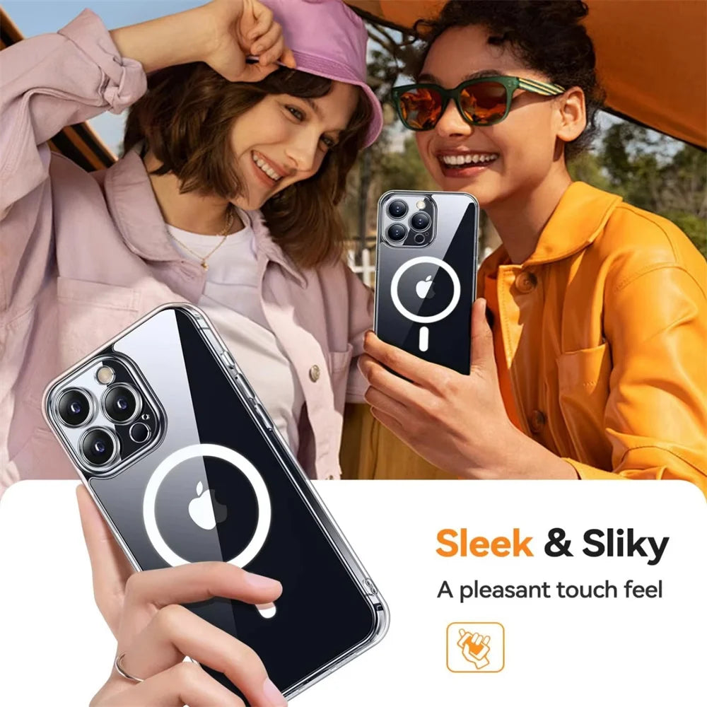 Crystal Clear MagSafe Case for iPhone 16 Series