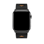 Perforated Leather Band with Pin-and-Tuck Closure for Apple Watch