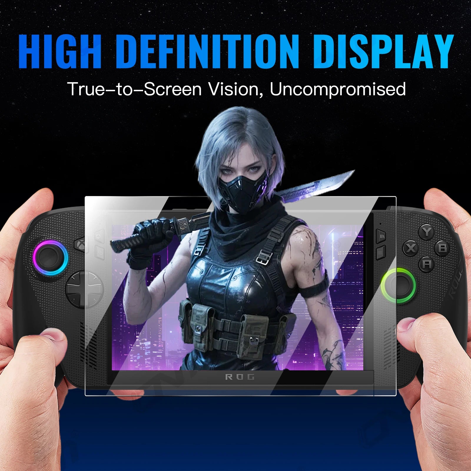 3-Pack 9H Tempered Glass Screen Protector for Asus ROG Ally X