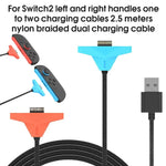 Nintendo Switch 2 Controller Nylon Braided Magnetic Charger