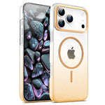 MagSafe Shockproof Transparent Case with Glitter Design for iPhone 17 Series