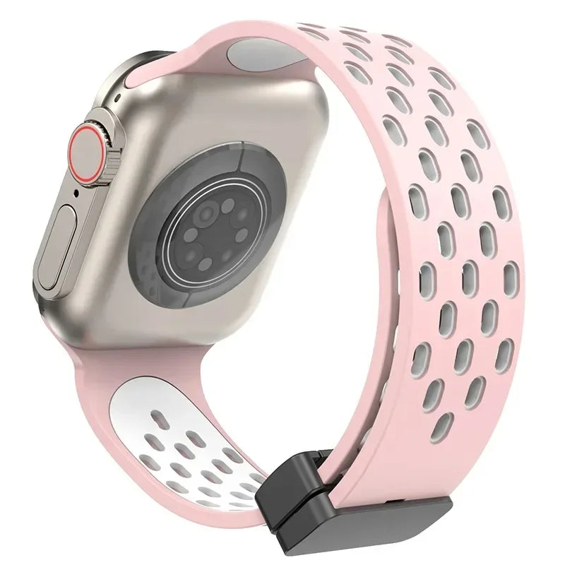 Flexible Silicone Magnetic Strap for Apple Watch