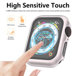 PC Colorful Watch Case with Tempered Glass for Apple Watch