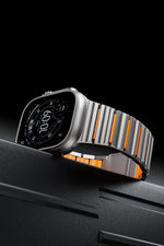 Metal Link Band with Magnetic Quick-Release for Apple Watch