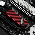 M.2 2280 Aluminum SSD Heat Sink with 45° Fins for PlayStation 5