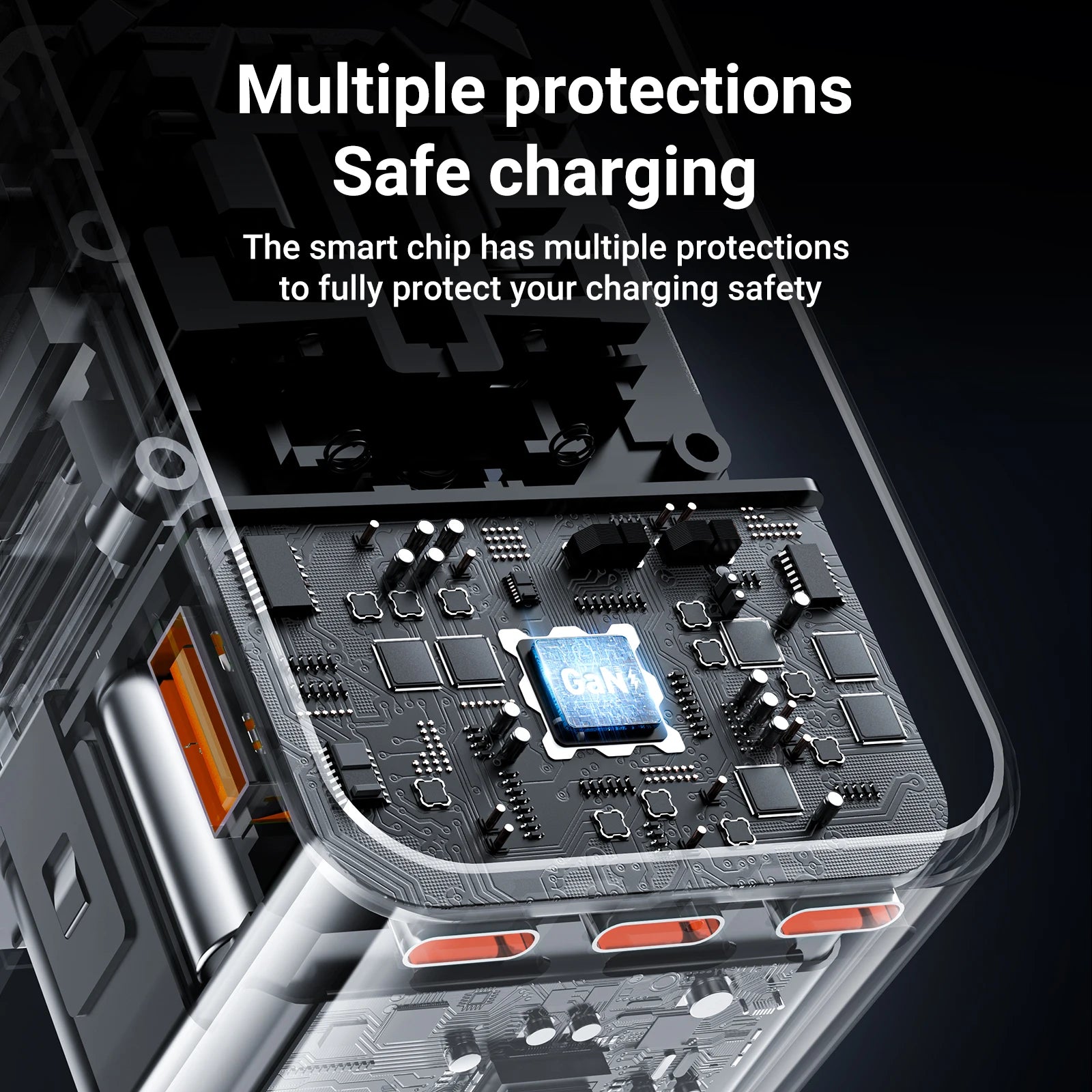 ACEFAST Z1 67W Dual-Port GaN Charger with International Plugs