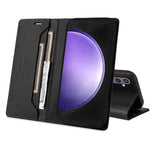 Leather Flip Wallet Case with Card Holder and Stand for Samsung Galaxy S24 Series