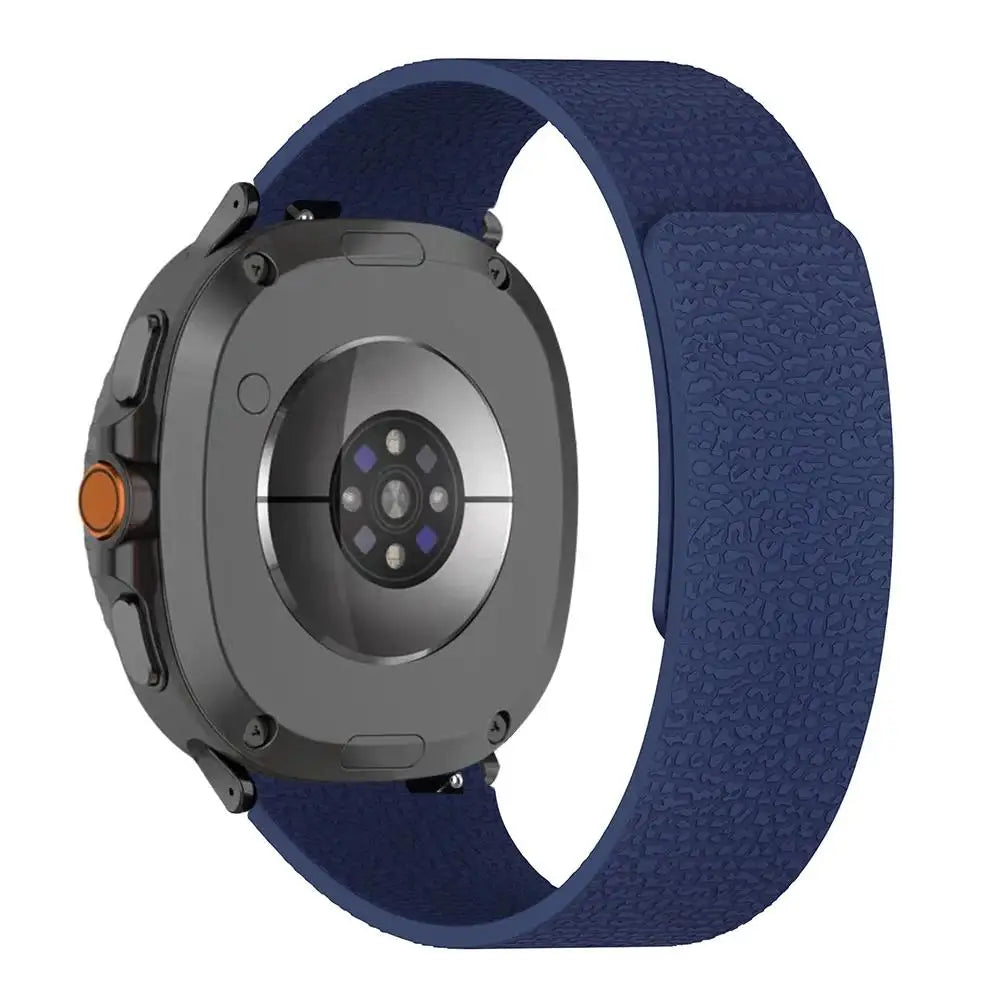 Premium Magnetic Lychee Pattern Silicone Watchband for Samsung Galaxy Watch 8 / Galaxy Watch 8 Classic