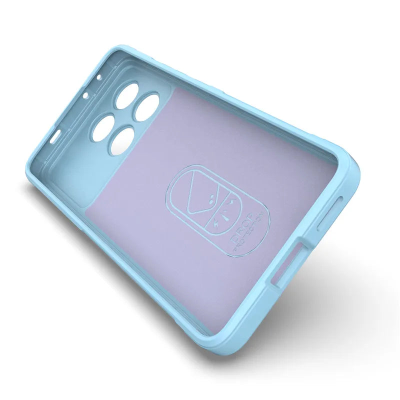 Soft Silicone Bumper Shield, Protective Case for Xiaomi Poco X6 and Poco X6 Pro