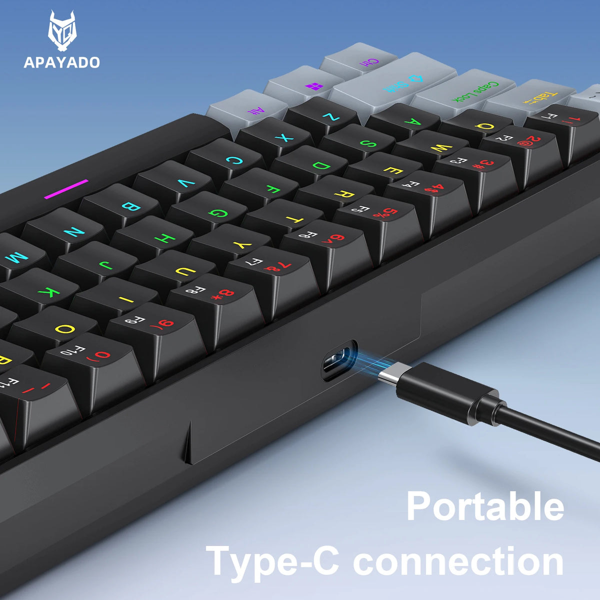 APAYADO K61 60% Portable Mechanical Keyboard