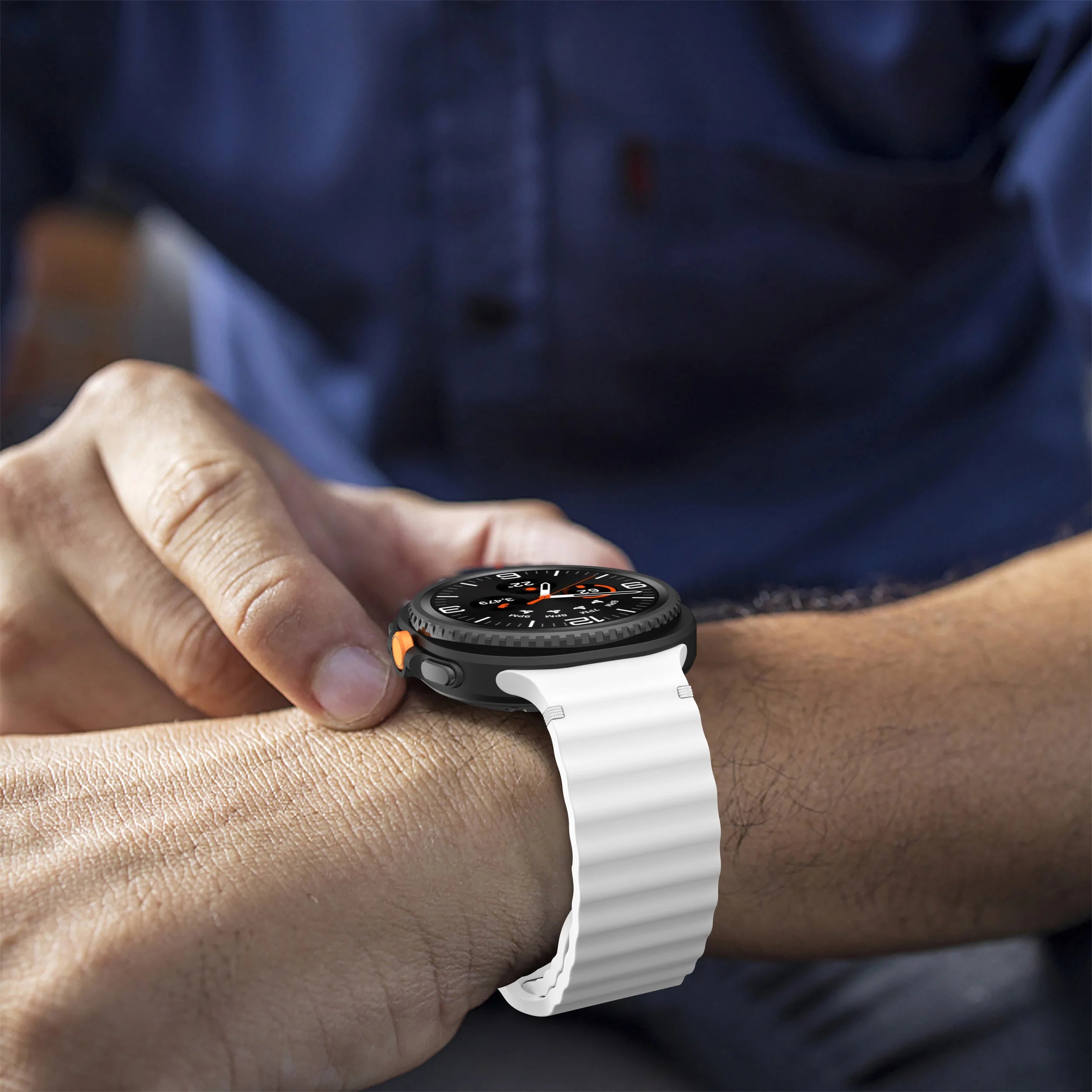 Durable Silicone Rubber Bracelet for Samsung Galaxy Watch 8 & Galaxy Watch 8 Classic