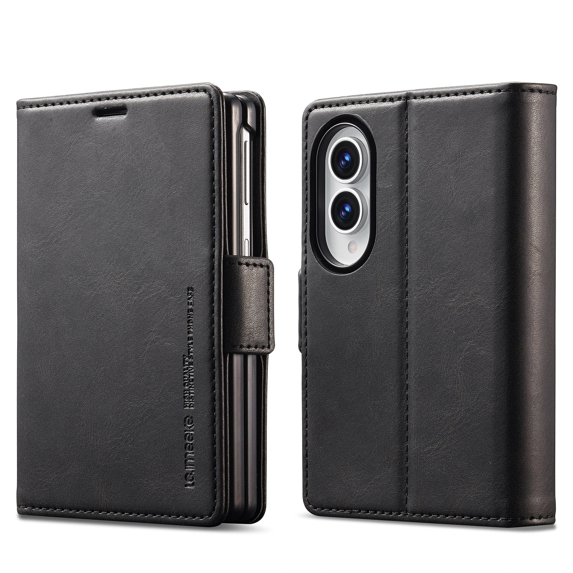 Leather Flip Kickstand Wallet Case with 2-Card Storage for Samsung Galaxy Z Fold 8