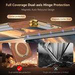 Luxury Textured Magnetic Leather Case with Kickstand for Samsung Galaxy Z Fold 8