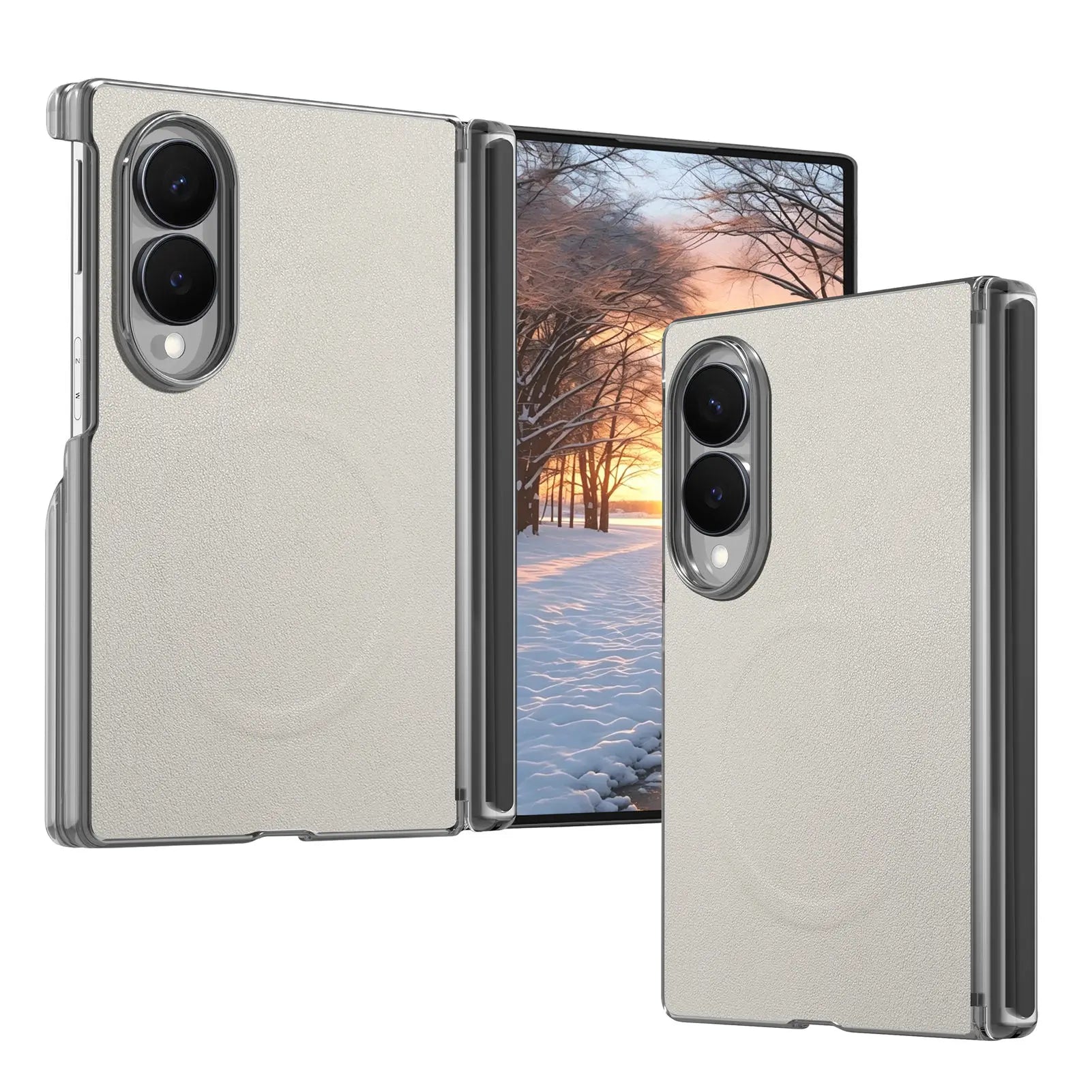Luxury Magnetic Skin-Feel Leather Case for Samsung Galaxy Z Fold 8