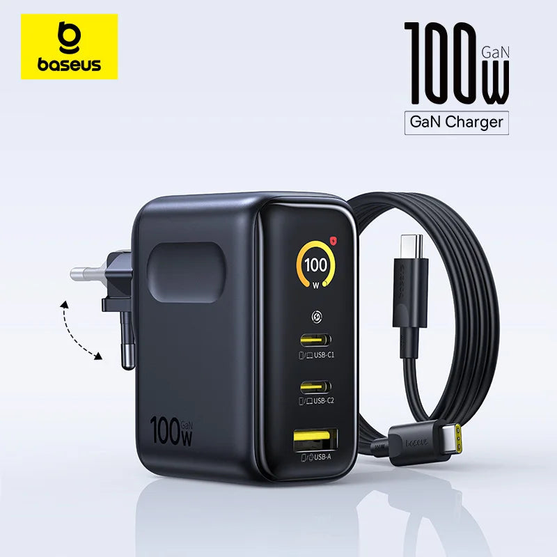 Baseus Picogo AE21 100W Fast Charging USB-C Wall Charger