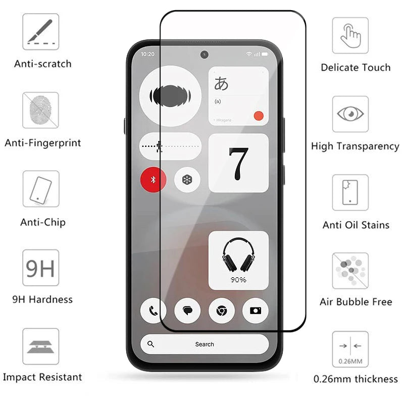 Full Coverage 9H Tempered Glass for Nothing Phone 4b