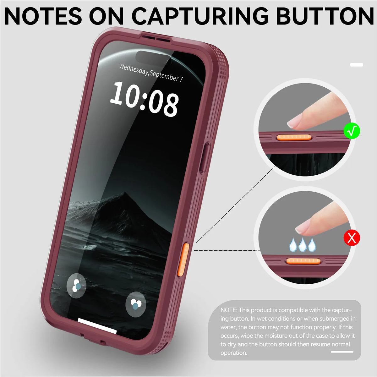 IP68 Waterproof MagSafe Case with Reinforced Corners for iPhone 18 Series