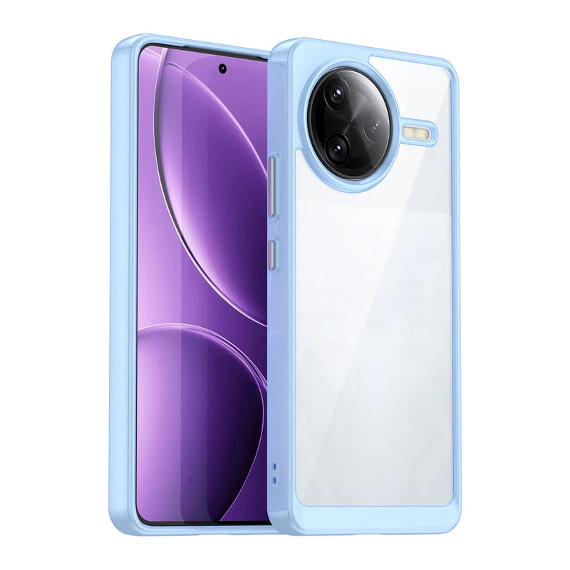 Clear Hard PC + Soft TPU Bumper Case for Xiaomi Redmi K80 Pro