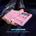 Samsung Galaxy S25 Series Magnetic Hybrid Armor Case with Ring Holder