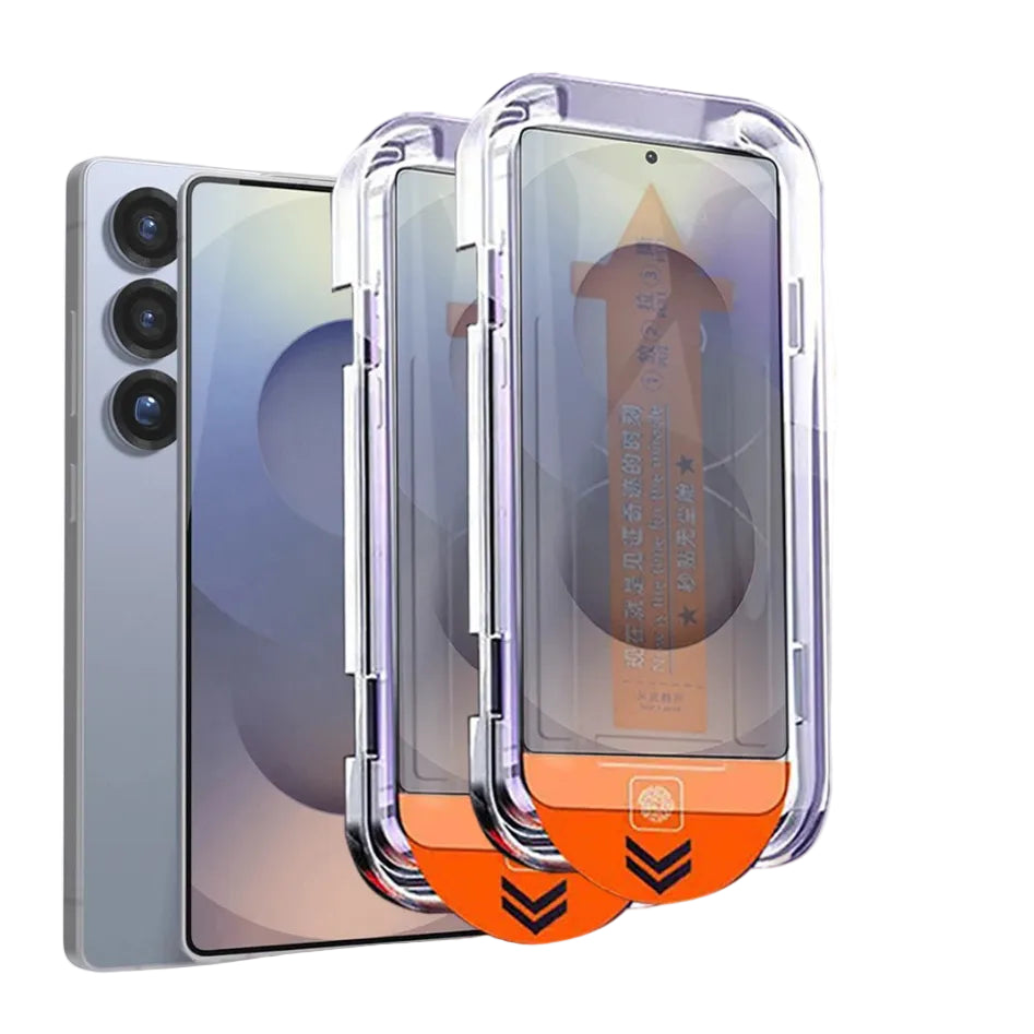 2-Pack Easy Install Tempered Glass Screen Protector for Samsung Galaxy S24 Series