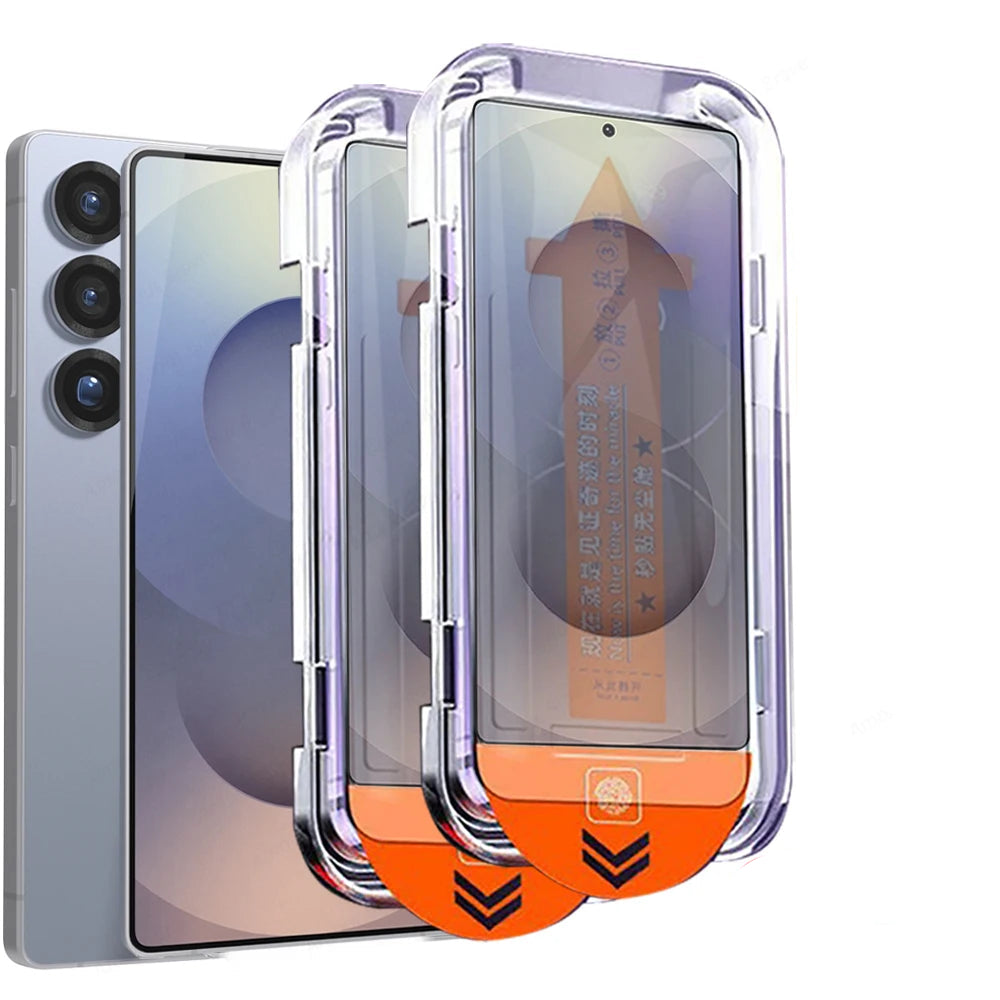 2-Pack Easy Install Tempered Glass Screen Protector for Samsung Galaxy S25 Series