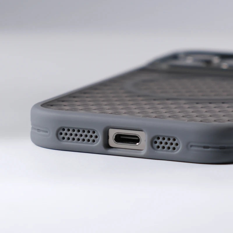 Translucent Mesh Cooling MagSafe Case for iPhone 16 Series